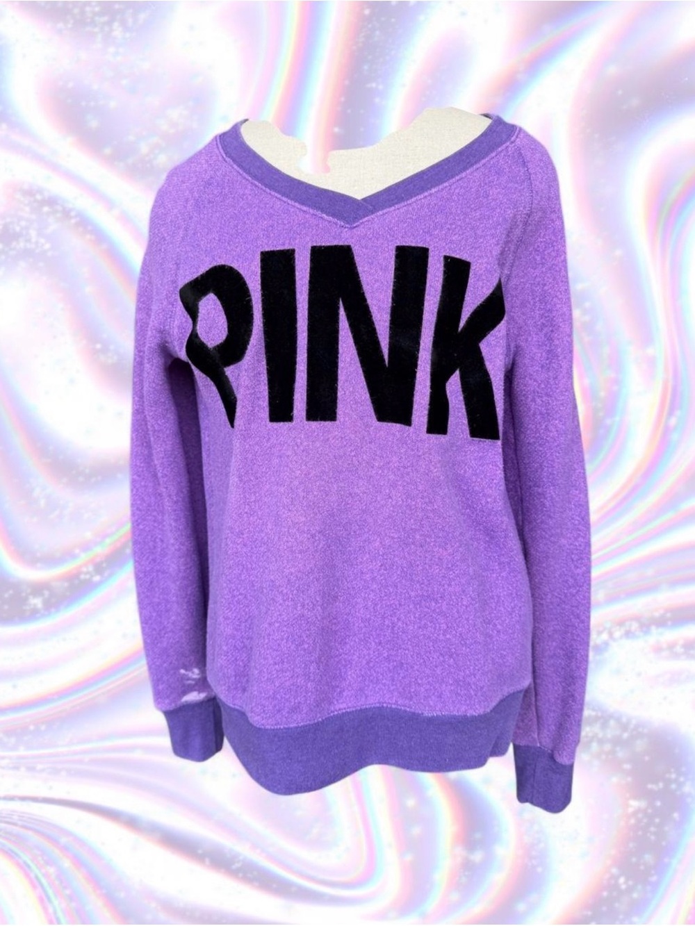 PINK Victoria's Secret Purple Crewneck Sweatshirt